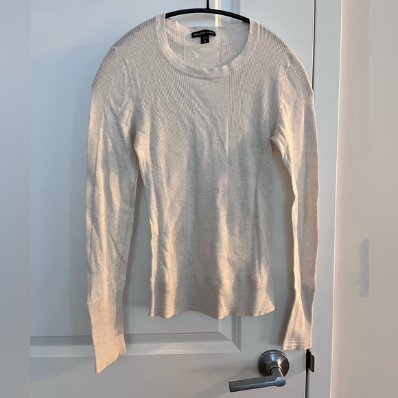 James Perse 100% Cotton Ribbed Top Sz 0 - Picture 1 of 6